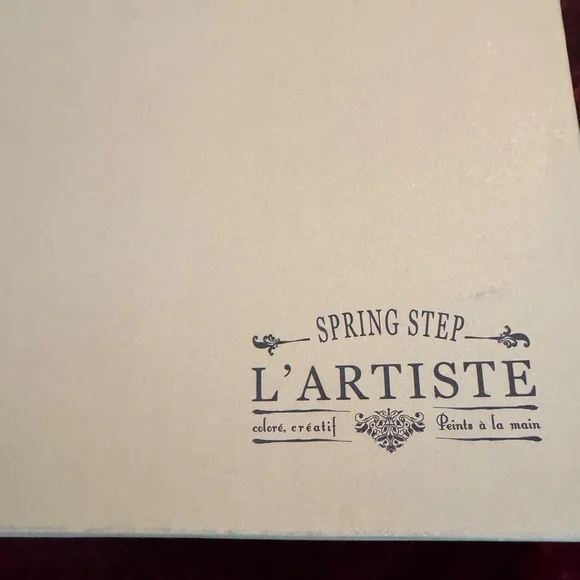 L’Artiste New in Box Elegant Floral Lace-Up Boots - Black and Pink Brocade Sz 8 - Picture 8 of 10